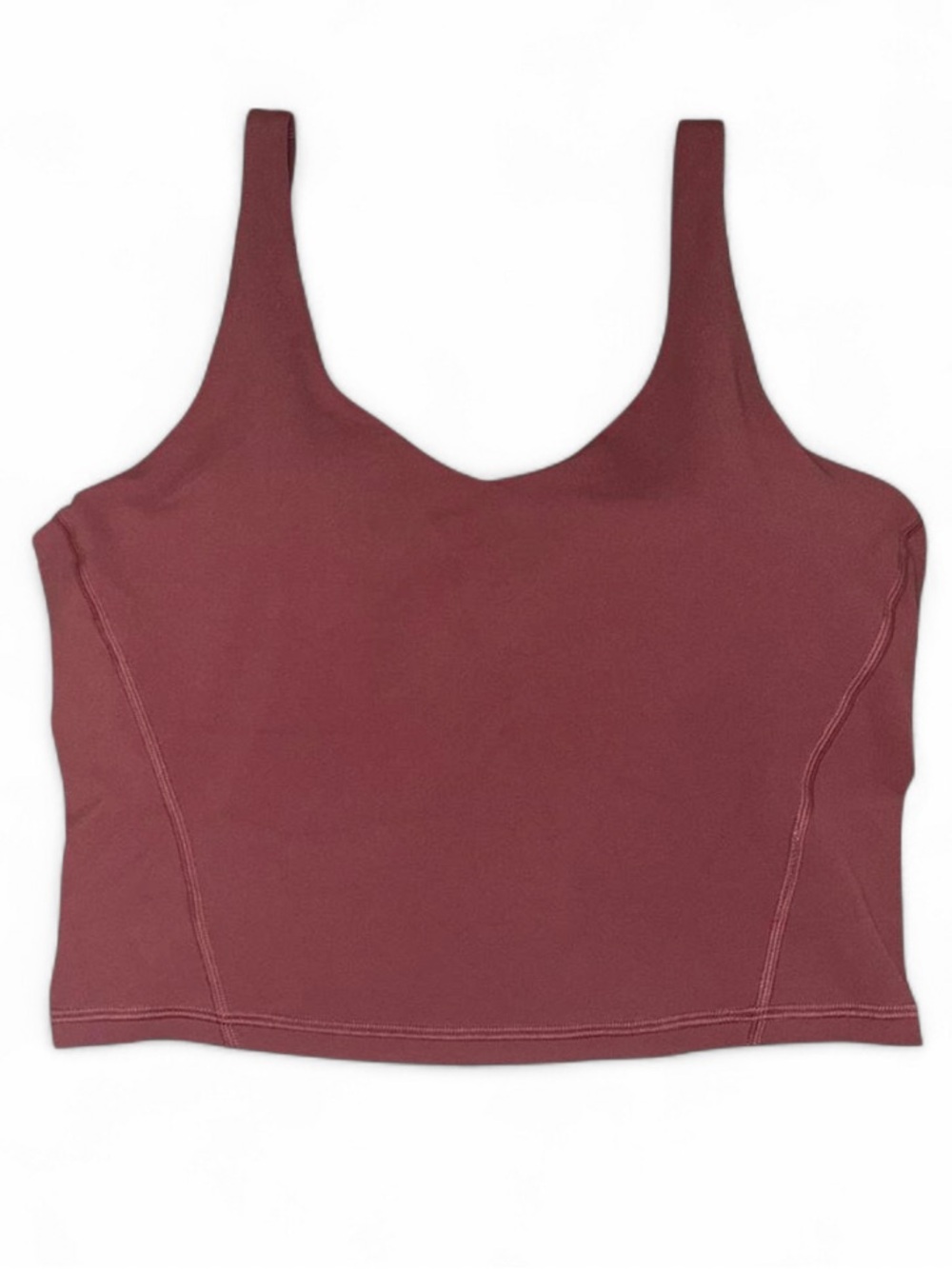 Aritzia Golden Butter Dark Pink Mauve Cropped Workout Tank